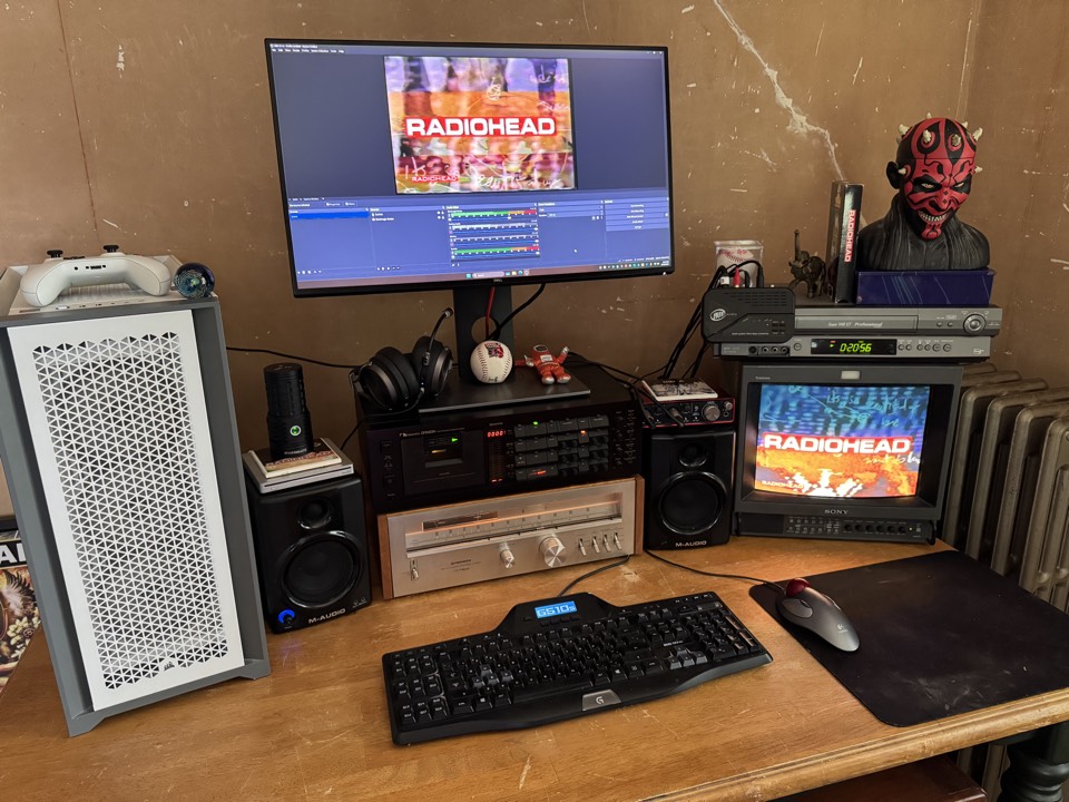 Analog Archive station used for digital-to-analog cassette and VHS recording